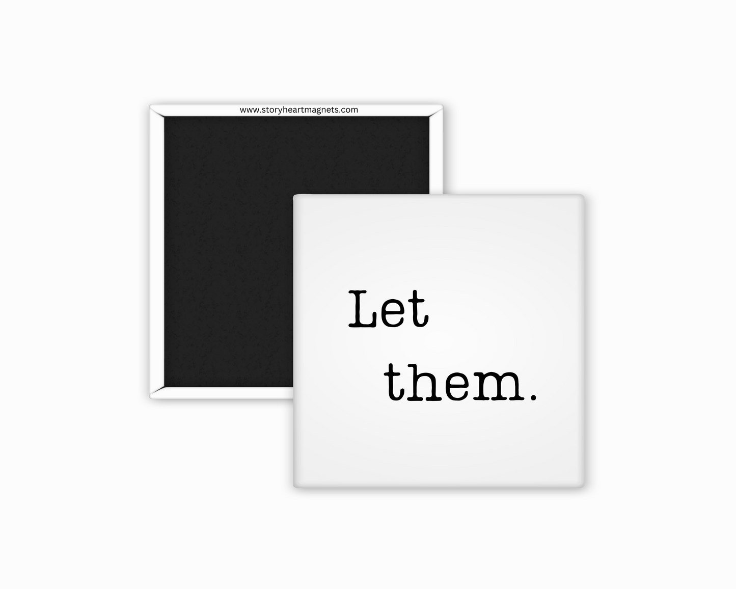 Inspirational Quotes: Typewriter Style, Customizable Square Magnet