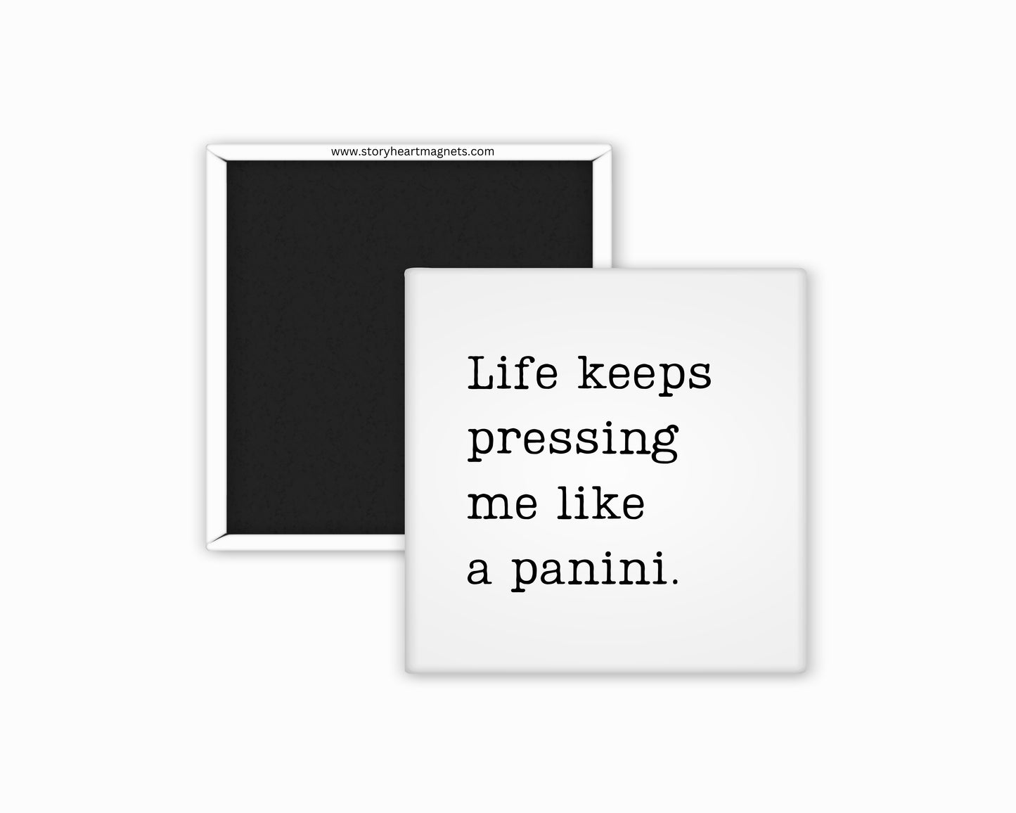Inspirational Quotes: Typewriter Style, Customizable Square Magnet