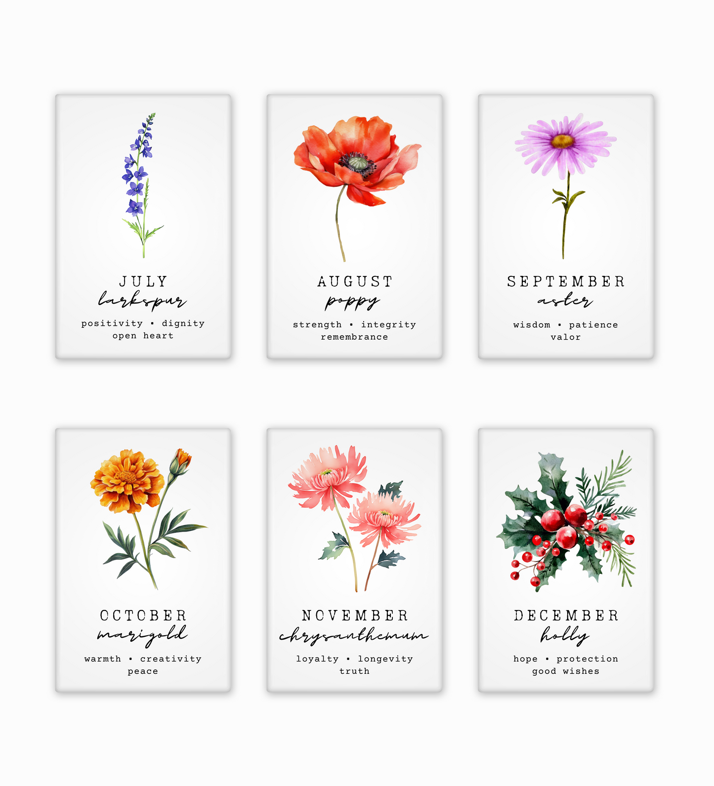 Birth Month Flowers Collection