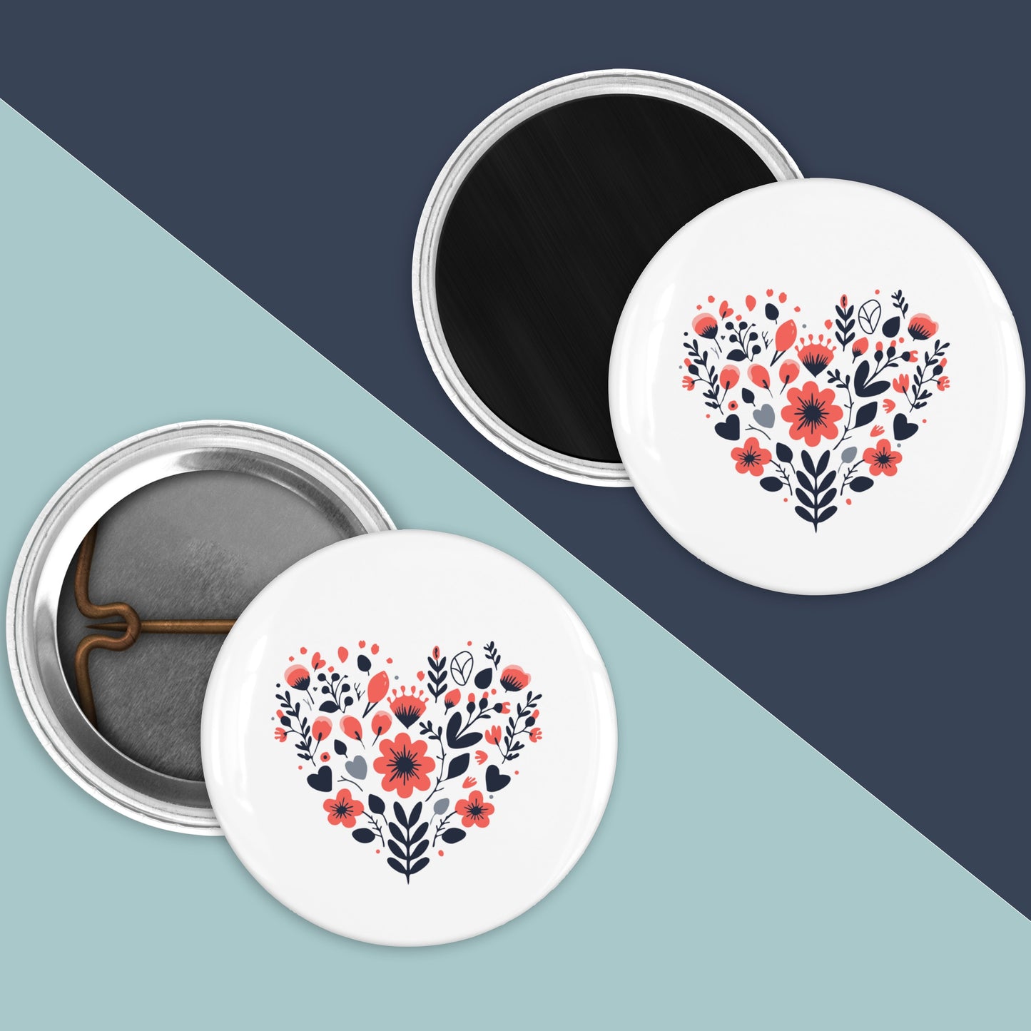 Custom 1" Button Pins and Magnets