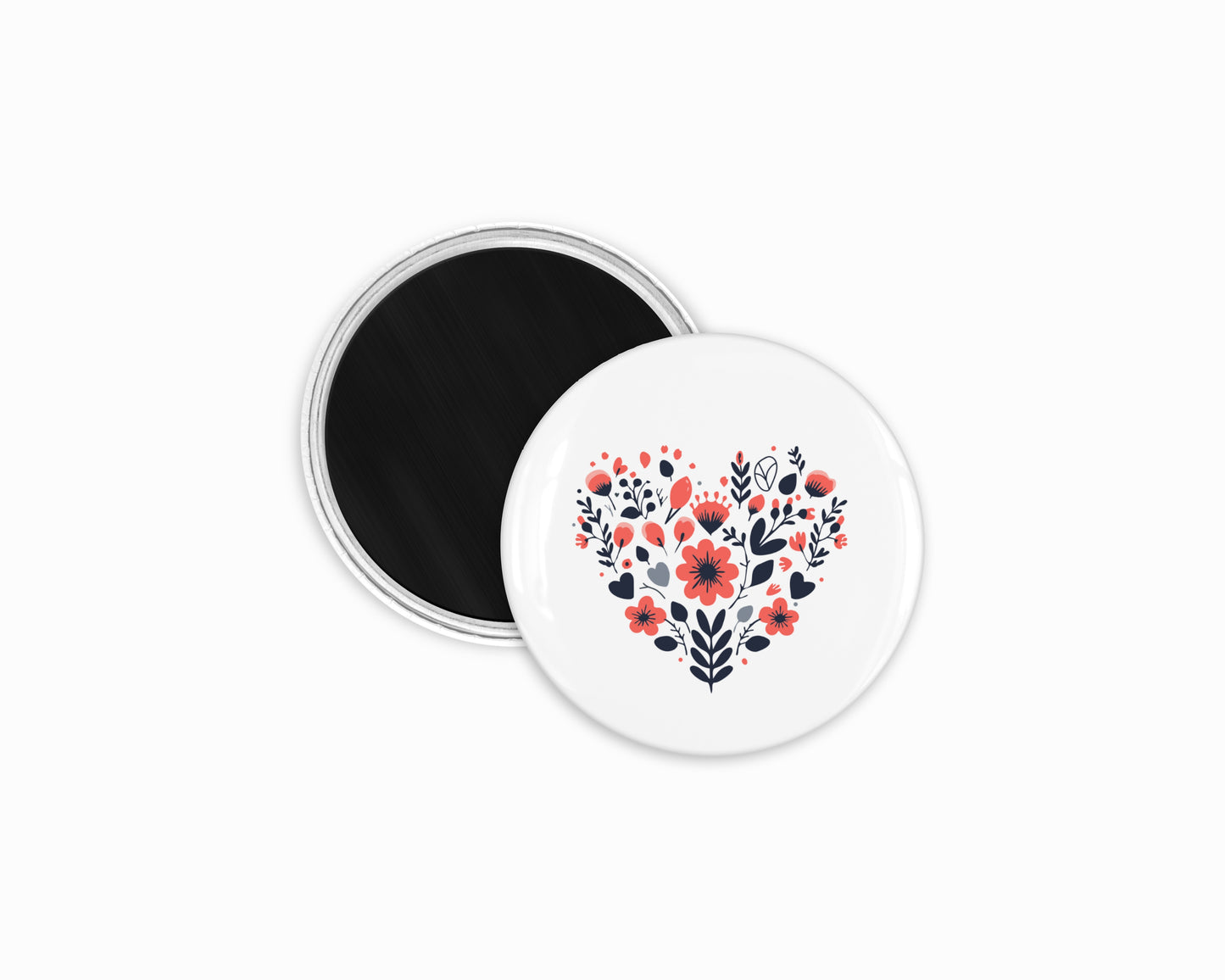 Custom 1 inch Button Magnets with Storyheart logo sample