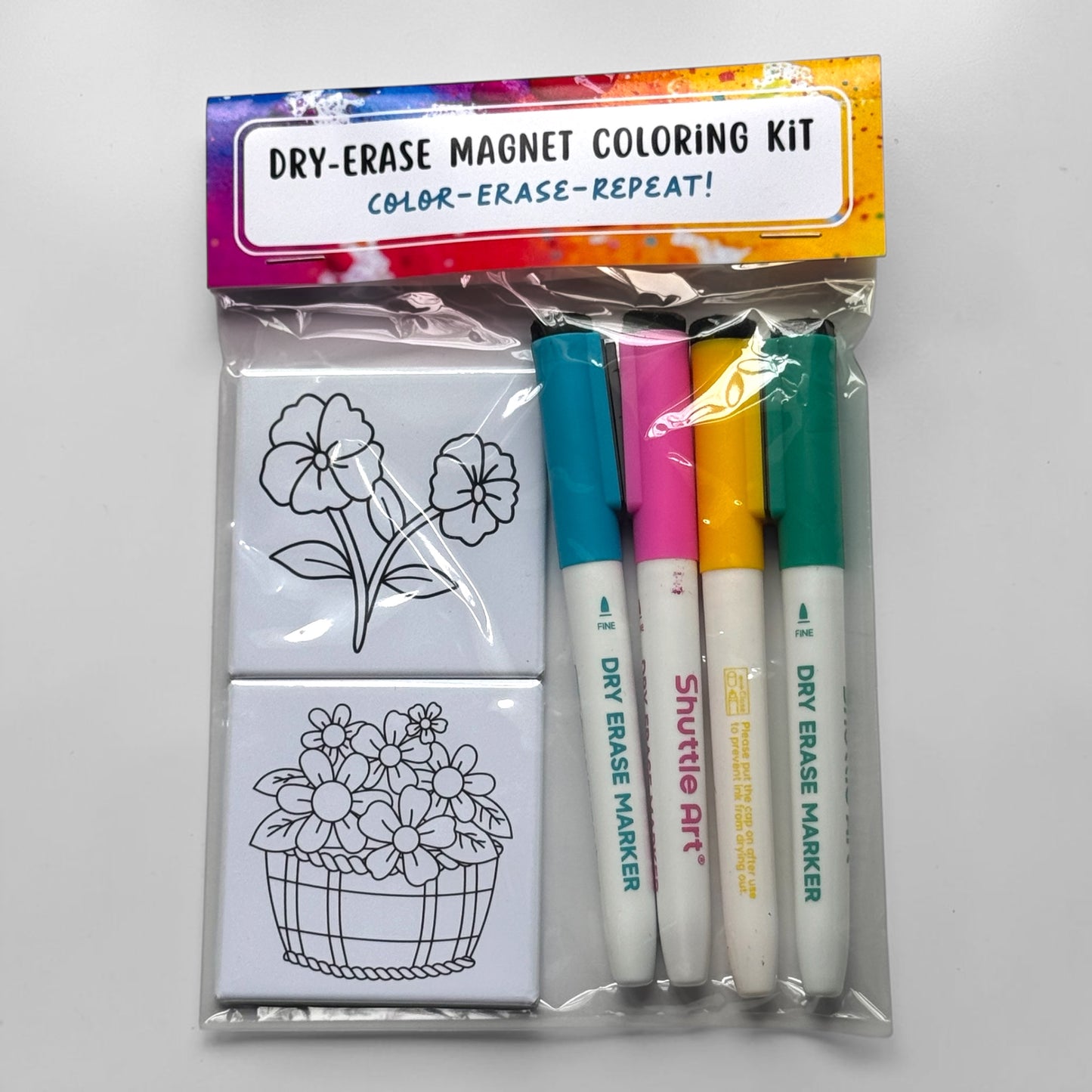 Dry Erase Coloring Magnets: Build Your Own Set