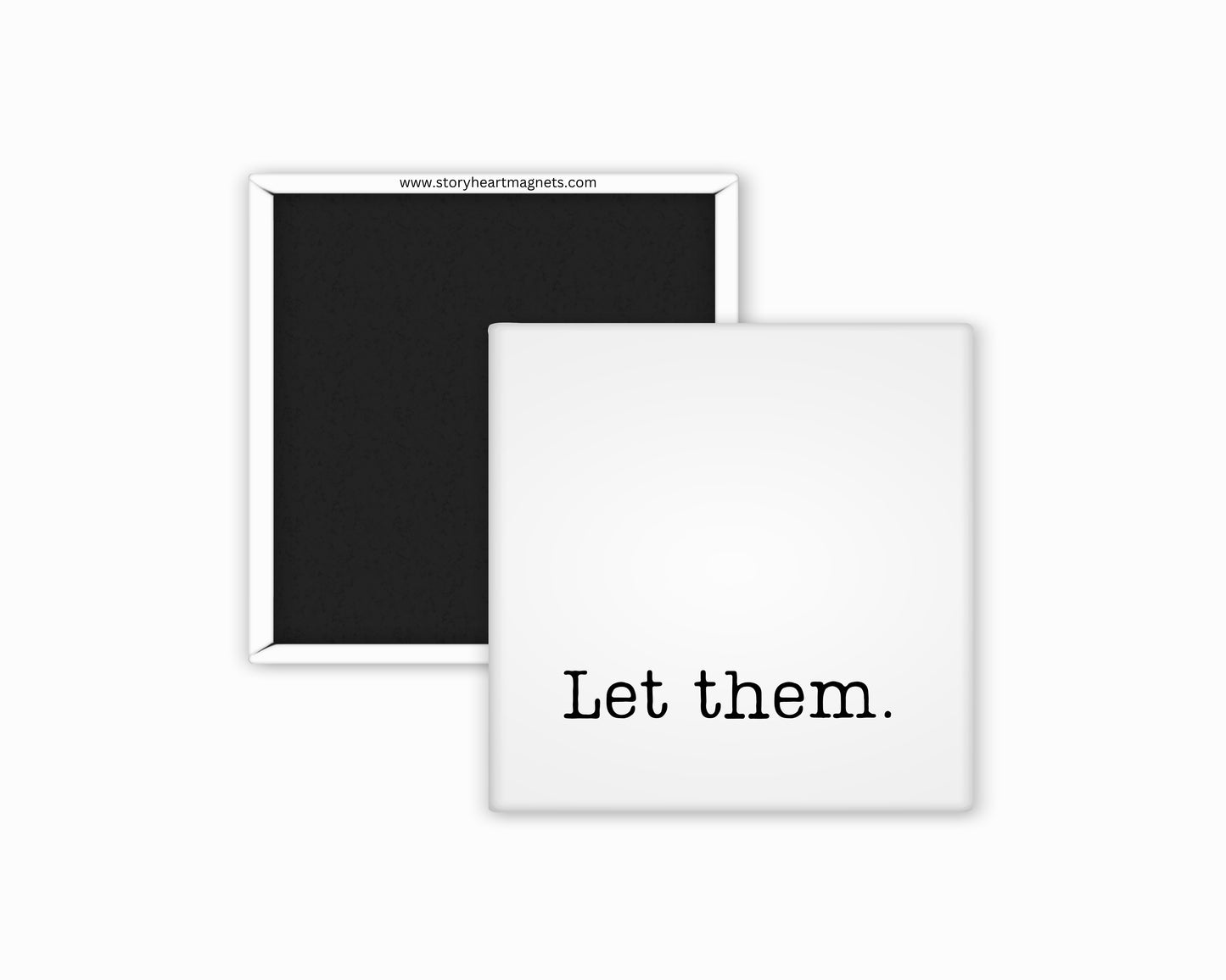 Inspirational Quotes: Typewriter Style, Customizable Square Magnet