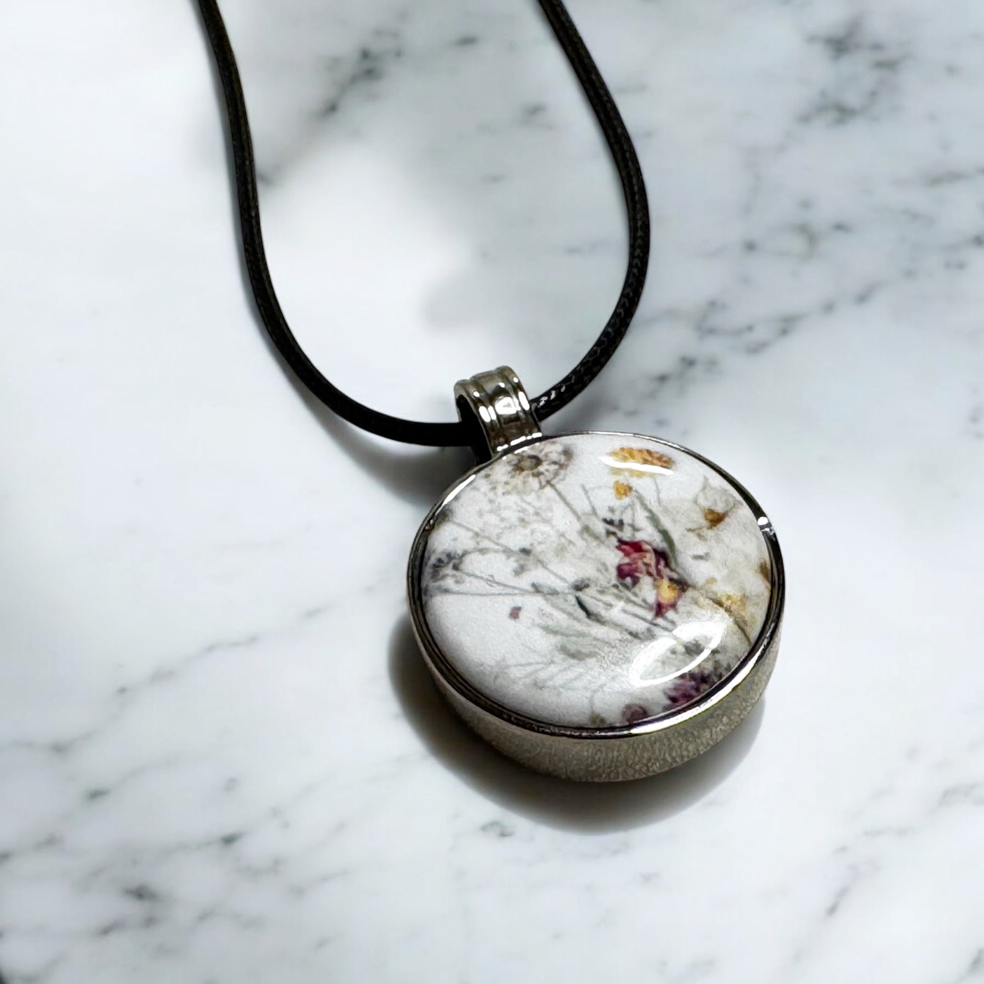 Sample with the pendant pieces put together to show a complete jewelry set