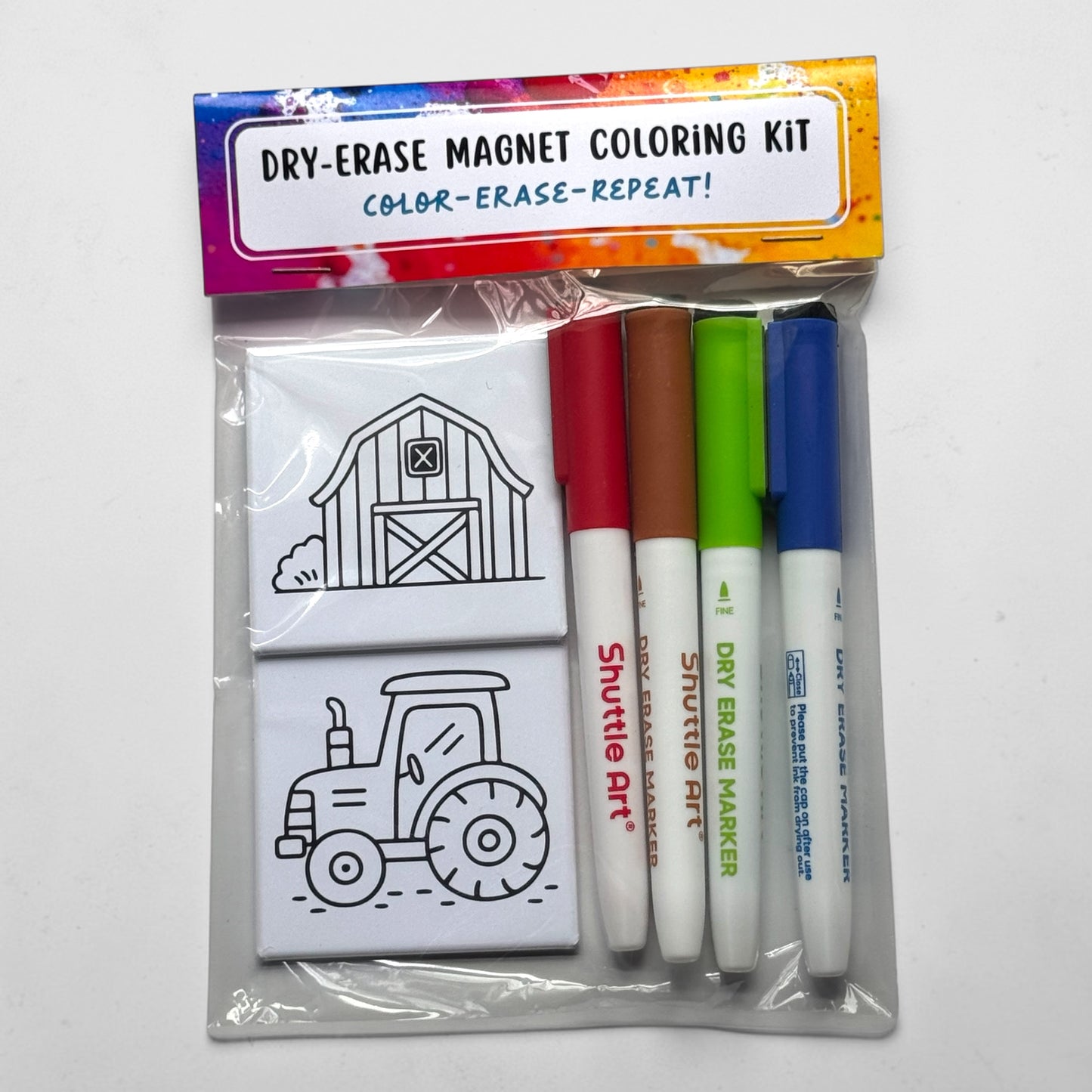 Dry Erase Coloring Magnets: Build Your Own Set
