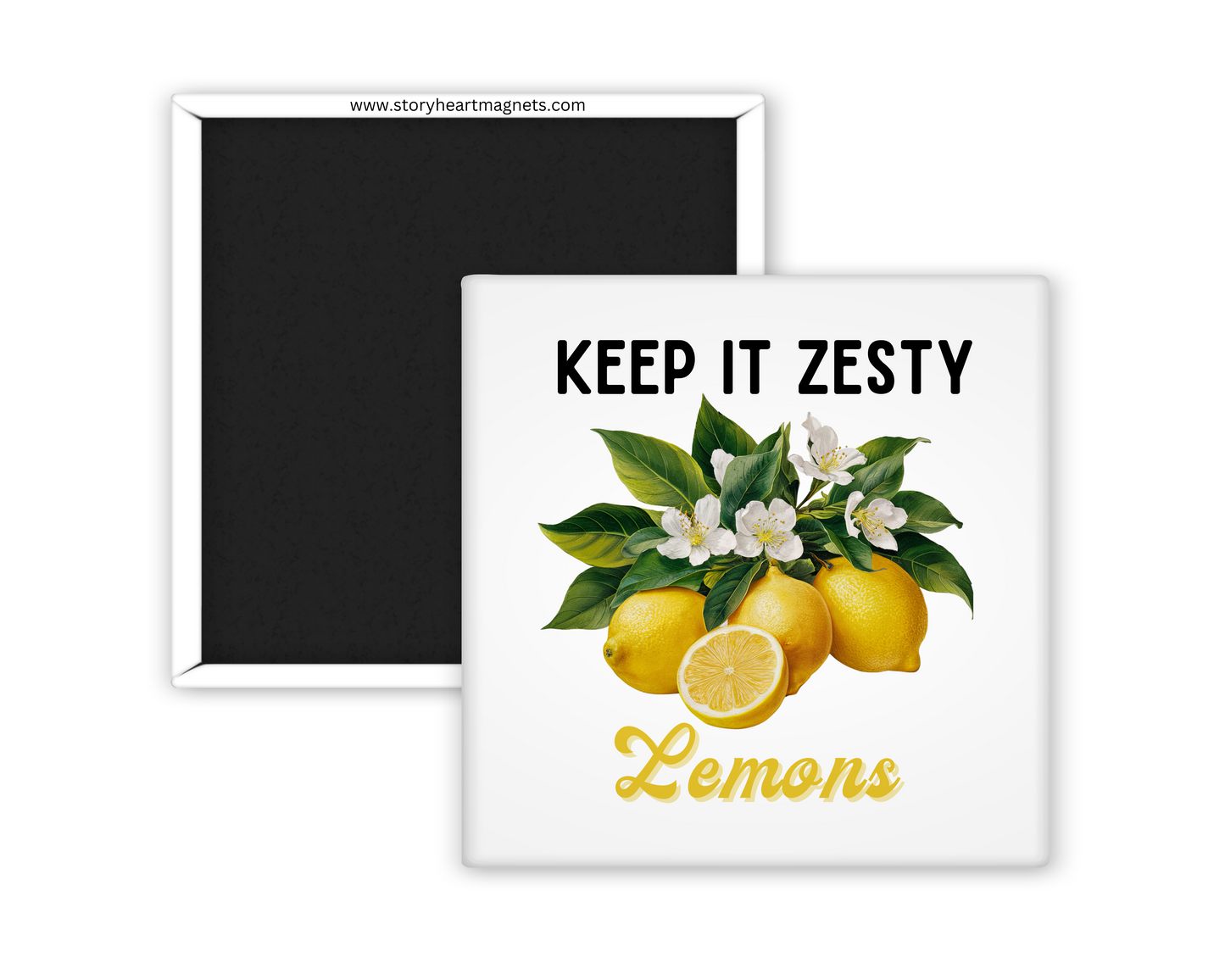 Farm fresh vintage fruit magnet featuring colorful fruits like apples, berries, and watermelon with a rustic, nostalgic design. Celebrates farmer's markets and spring days. Organic designs