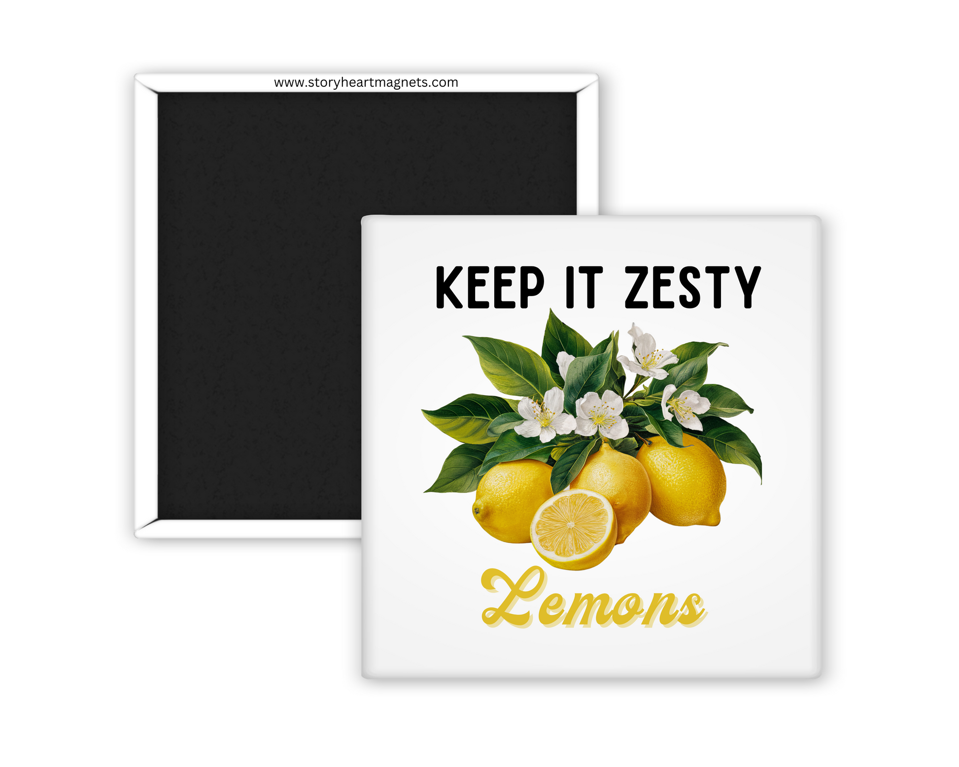 Farm fresh vintage fruit magnet featuring colorful fruits like apples, berries, and watermelon with a rustic, nostalgic design. Celebrates farmer's markets and spring days. Organic designs