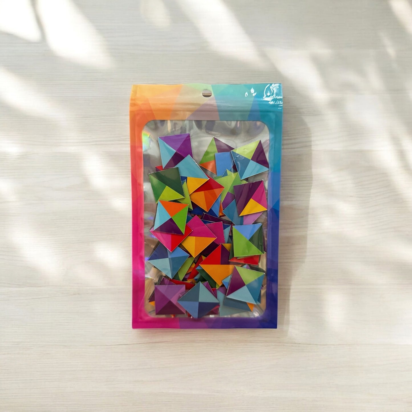 Packaged magnetic mosaic tiles